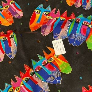 1 yd 8 “ Laurel, Birch jungle song, rainbow forest hundred percent cotton fabric